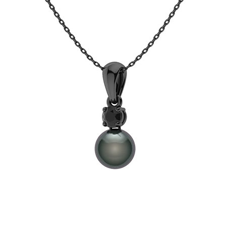 Black Pearl Necklace